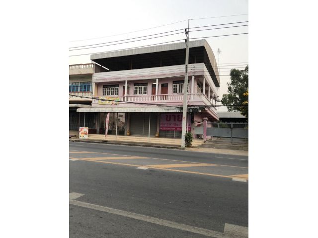 ขายอาคารพาณิชย์+โกดังหลังคาสูงด้านหลัง+พื้นที่ใช้สอย