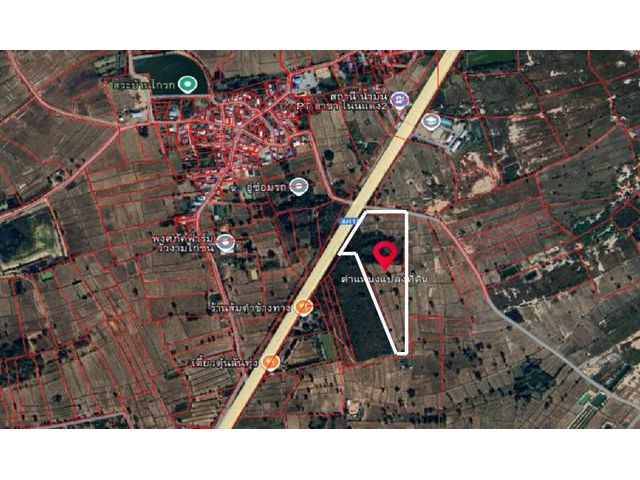 ขายด่วนที่ดินเปล่า เนื้อที่ 30 ไร่ 60 ติดถนนมิตรภาพสายใหม่