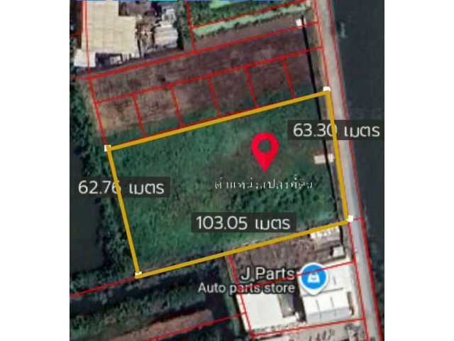 ให้เช่าที่ดินเปล่า เนื้อที่ 4-1-10 ไร่ ถมเรียบร้อยแล้ว ใกล้ถนนเลียบทางด่วนกาญจนาภิเษก ติดถนนประชาอุทิศ 76