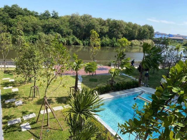 ให้เช่า Condo Indeed Grand Canel วิวสระว่ายน้ำและคลอง บ้านเก่า อมตะ