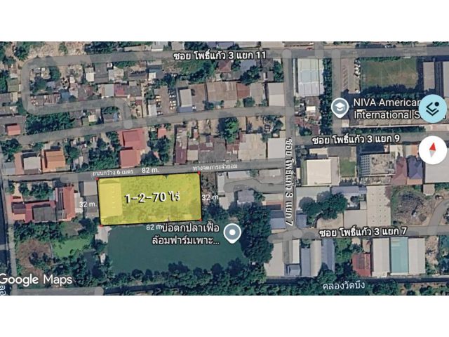 ขายที่ดินถมแล้ว 1-2-70 ไร่ ถ.โพธิ์แก้ว ซอยโพธิ์แก้ว 3 แยก 7 แขวงคลองจั่น เขตบางกะปิ กทม.