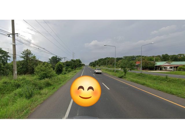 ขายที่ดินเมืองมหาสารคาม 9.5 ไร่ ติดถนนแจ้งสนิท 1.55 ล/ไร่