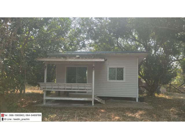 ขายบ้านสวน ที่สวนผลไม้ ติดถนน ลาดยาง เนื้อที่ 2 ไร่เศษ เขตหมู่บ้าน