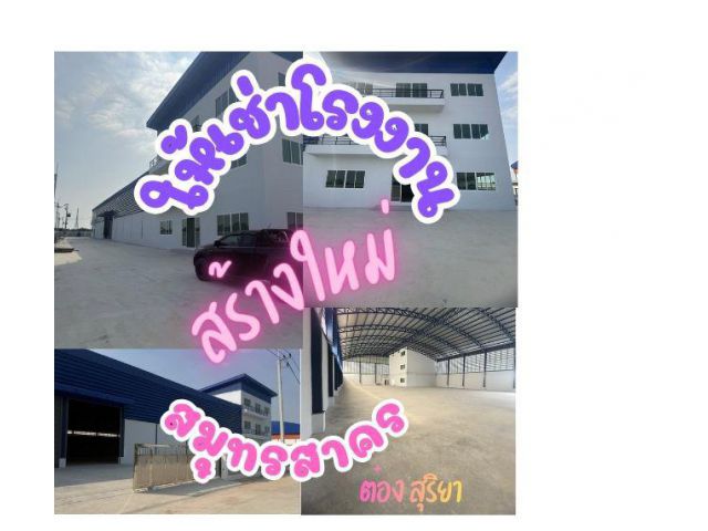 ให้เช่า โรงงานสร้างใหม่ 1.5 ไร่ พื้นที่ใช้สอย 2500 ตรม. โคกขาม สมุทรสาคร ผังชมพู ขอ รง.4 ได้ ทำเลดี ค่าเช่าถูก