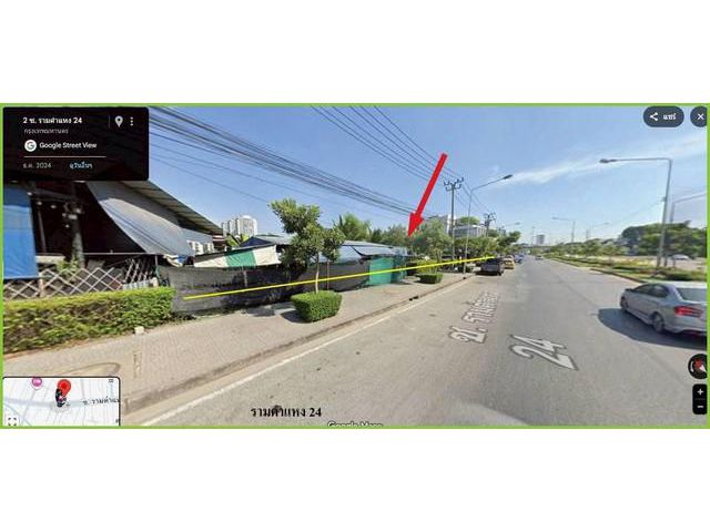 ขายที่ดินติดถนนหัวหมาก 1-3-14 ไร่ ผังสีส้ม ซ.รามคำแหง24 เหมาะสร้างตึกสูง คอนโด สำนักงาน