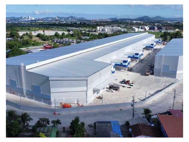 #F287 ให้เช่าโรงงานโกดังสร้างใหม่ ย่านท่าเรือแหลมฉบัง เขตฟรีโซน (Free Zone) พื้นที่ 2,319, 2,584 ตรม.