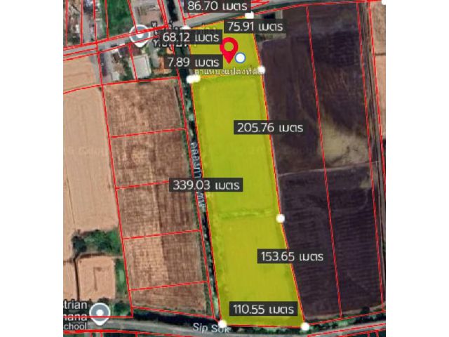 ขายที่ดิน 26 ไร่ หนองเพรางาย บางบัวทอง ติดถนนบ้านคลองเจ้า ทำเลดี เดิมเป็นที่นา ขายด่วน ลดราคาสุด ๆ ถ้าราคาได้ พร้อมจบ