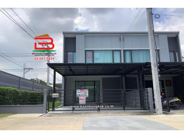 ทาวน์โฮม เนื้อที่ 35 ตร.ว. โครงการ พลีโน่ รามอินทรา-จตุโชติ : Pleno Ramintra-Chatuchot (ซอยไทยรามัญ) ถนนรามอินทรา แขวงสามวาตะวันตก เขตคลองสามวา
