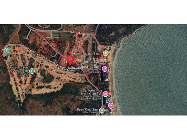 ขายที่ดิน หน้าสนามกอล์ฟ หัวหิน โซล คันทรี คลับ ปราณบุรี