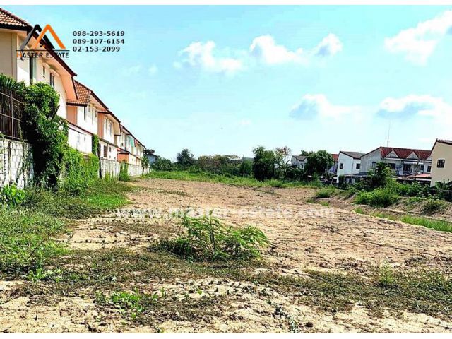 ที่ดินเปล่า โครงการ Infinity เนื้อที่ 1 ไร่ ราคาถูก หน้ากว้าง 45 m. บ้านกล้วย บางบัวทอง นนทบุรี