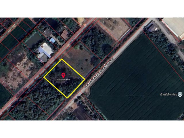 ขายที่ดินเปล่า 482 ตร.ว. ซอยรร.คลองฝรั่ง บางบัวทอง หน้ากว้าง 40 เมตร ลึก 48 เมตร ที่สวย เข้าซอยไม่ลึก เหมาัะลงทุน