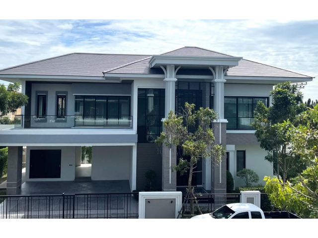 ให้เช่าบ้านเดี่ยวหลังใหญ่  The Pavilla Bangbon   พร้อมสระว่ายน้ำส่วนตัว ตกแต่งพร้อมเข้าอยู่ คฤหาสน์สุดหรูเดอะพาวิลล่า