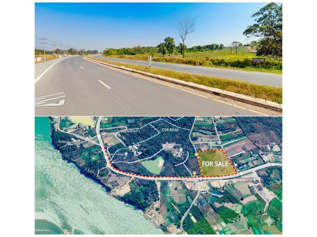 ที่ดินแปลงงาม 37 ไร่ ริมแม่น้ำโขง ติดถนนใหญ่ 4 เลน หน้ากว้าง 260 ม. พร้อมเนินสวยด้านหลัง! ทำเลเดียวที่เหลืออยู่ ใกล้ "พร