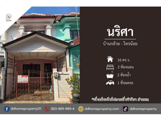 ขายหมู่บ้านนริศา บ้านกล้วยไทรน้อย