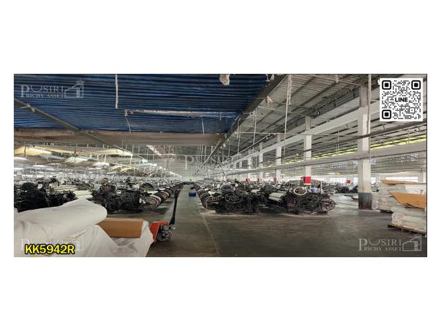 ให้เช่าโรงงานราคาถูก 55 บาท / ตร.ม บนเนื้อที่ 4 ไร่ครึ่ง พื้นที่ใช้สอย 4,000 ตร.ม. เดินทางง่ายใกล้ถนนมาลัยแมน -KK5942R