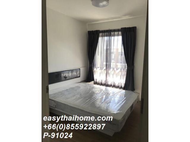 P-91024 คอนโด 1 ห้องนอน พร้อมเฟอร์ฯครบ ไอ คอนโด สุขุมวิท 105 เพียง 3 นาทีถึง BTS! 1.45 ลบ. Line Id @easythaihome 085-592