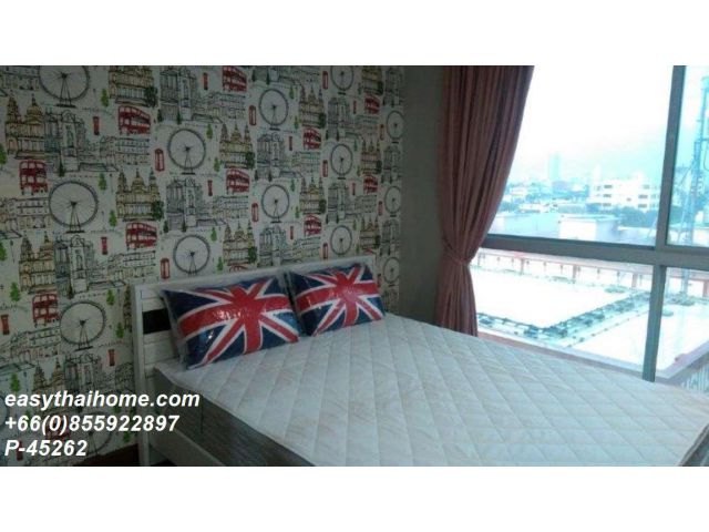 P-45262 วิวเมืองสวย! The Niche Taksin 1 นอน 8,500 บาท ใกล้ BTS กรุงธนบุรี Line Id: @easythaihome 085-592-2897