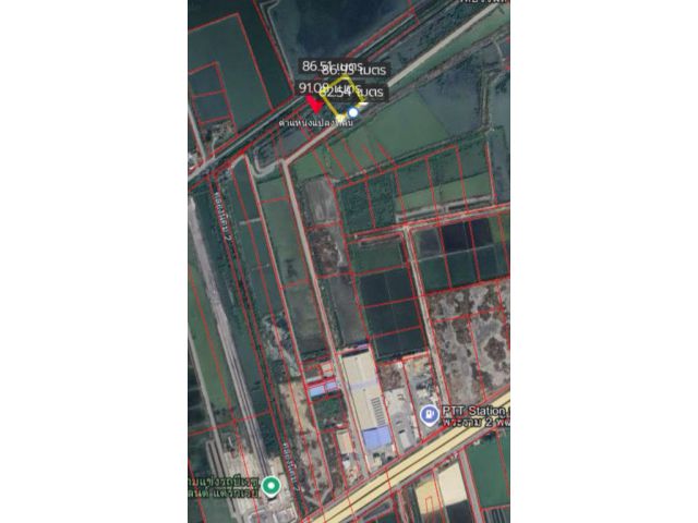 ขายที่ดิน5ไร่ ใกล้ถนนพระราม2เพียง1กิโลเมตรติดถนนคอนกรีต ถนนกว้าง12เมตร เข้าออกสะดวก เหมาะสร้างโรงงาน โกดัง