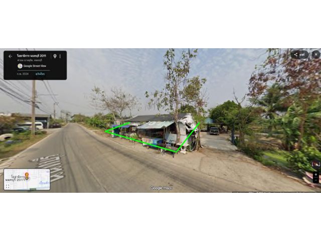 ขายที่ดิน 2 ไร่ ผังเมืองสีเขียว ก.3-2 ต.บางคูรัด อ.บางบัวทอง จ.นนทบุรี ตั้งอยู่ติดถนนนโยธาธิการนนทบุรี 2011 แยกมาจากถนนว