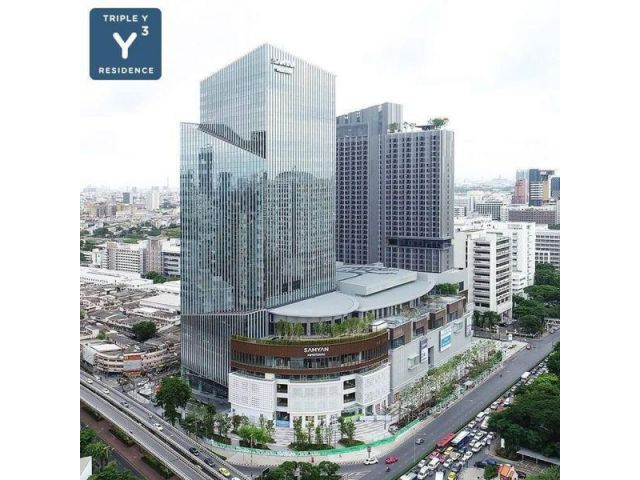 Triple Y Residence สามย่าน ขนาด 34 ตารางเมตร พร้อมอยู่ แขวงวังใหม่ เขตปทุมวัน กรุงเทพมหานคร
