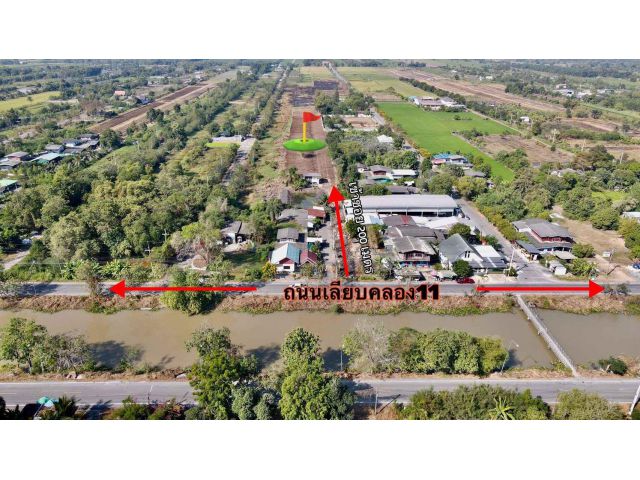 ขายที่ดินบึงกาสาม 200 ตรว. คลอง11 ใกล้ถนนเส้น3022-1.5กม. อ.หนองเสือ จ.ปทุมธานี