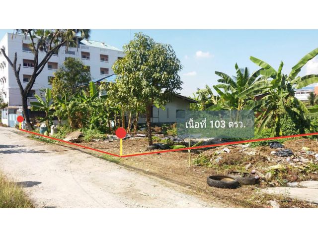 ขายที่ดิน 103 ตรว. เลียบด่วนรามอินทรา ถ.อินทราภรณ์ ซอยพระยาประเสริฐ (บดินเดชา) เขตวังทองหลาง กรุงเทพๆ