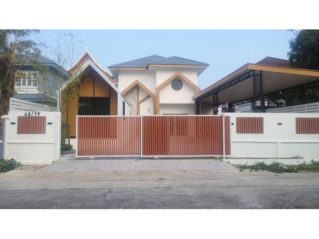 บ้านเดี่ยว 2 ชั้นรีโนเวทสวยใหม่ทั้งหลัง หมู่บ้านเคซี 9 ซอยนิมิตรใหม่ 4