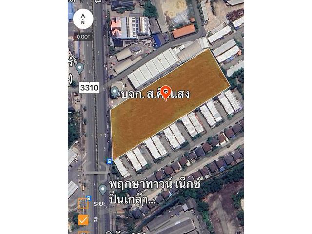 ขายที่ดินติดถนนพุทธมณฑลสาย 4 อำเภอสามพราน จังหวัดนครปฐม เนื้อที่