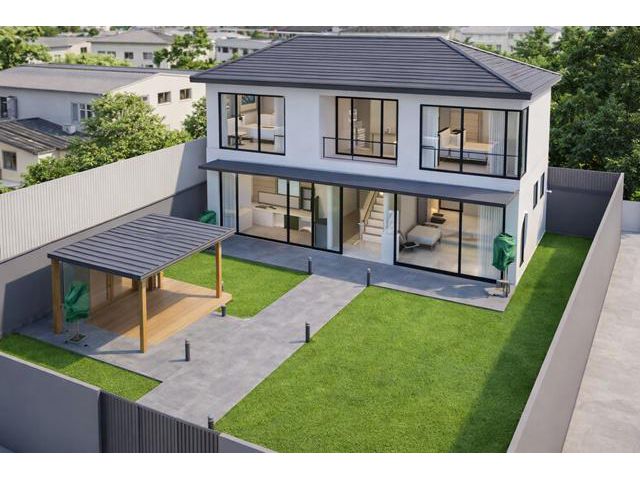 ตกแต่งครบ ลาซาล-บางนา BTSบางนา2.1กม.แบริ่ง ให้เช่าบ้าน2ชั้น 4นอน