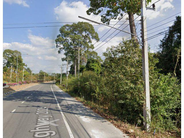 ขายที่ดินบ้านพริก 27 ไร่ ติดถนนสี่เลนเส้น2024 ใกล้ถนนเส้นสุวรรณศร33-2กม. อ.บ้านนา จ.นครนายก