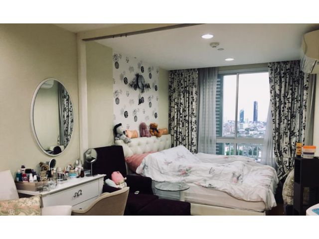 P-31326 วิวเมืองสวย! เดอะ สเตชั่น สาทร-บางรัก 1 ห้องนอน ใกล้ MRT สีลม 2.4M Line Id @easythaihome 085-592-2897