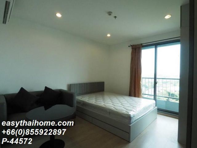 P-44572 วิวเมือง! ไอดีโอ วุฒากาศ สตูดิโอ 9,500 บ./เดือน ใกล้ BTS วุฒากาศ Line Id @easythaihome 085-592-2897