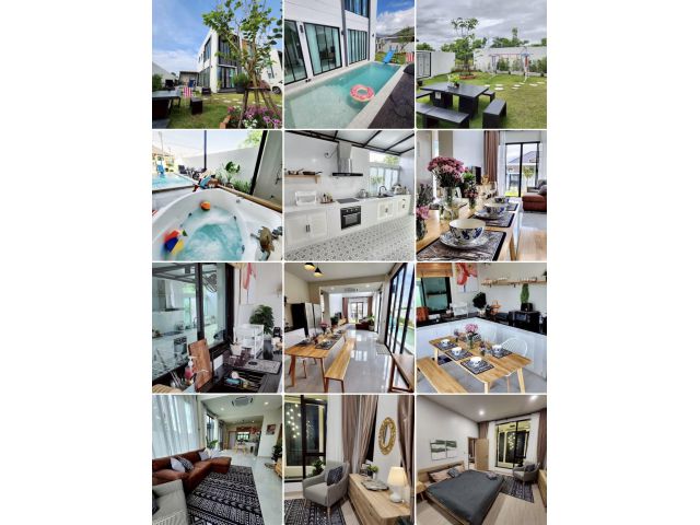 ขายบ้านพูลวิลล่า หลังมุม 4 ห้องนอน 4 ห้องน้ำ ย่านหางดง เชียงใหม่