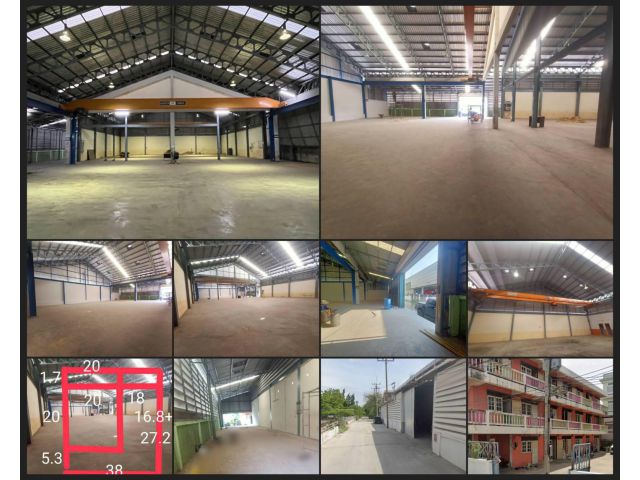 ให้เช่า โรงงาน โกดัง ติดถนนพระราม 2 กม.25 ต.นาดี พร้อมหอพัก