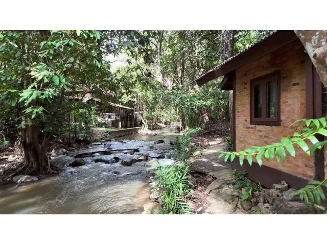 ขายบ้านสวนติดลำธารน้ำบ้านปงหางดงโฉนด