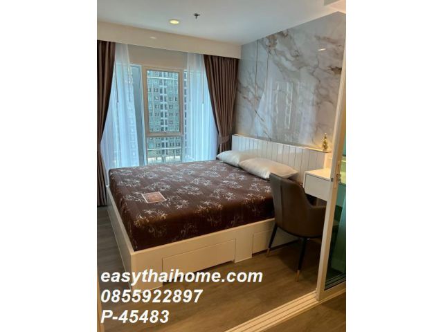 P-45483 หรูหรา! คอนโดให้เช่า ใจกลางบางนา ใกล้ MRT, เพียง 13,000 บาท! Line Id: @easythaihome 085-592-2897