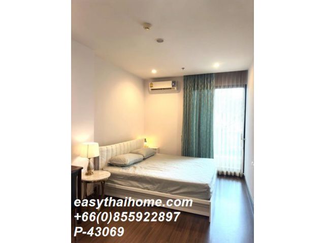 P-43069 วิวเมืองสวย! ศุภาลัย อโศก 1 นอน ใกล้ MRT เพชรบุรี 25,000 บาท Line Id @easythaihome 085-592-2897