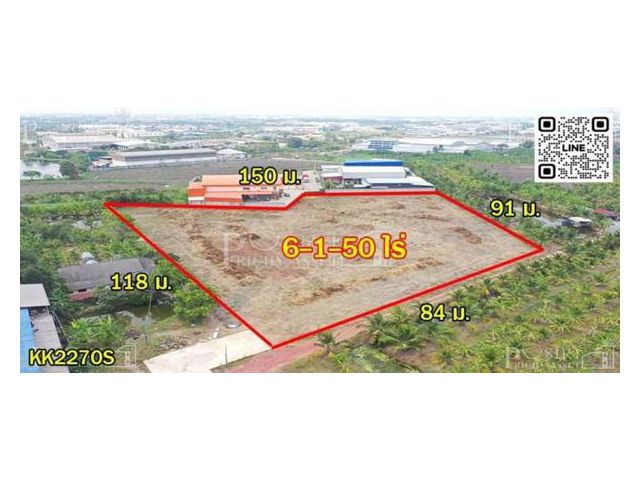 เชื้อเชิญทุกโรงงาน กับที่ถมแล้ว 6.38 ไร่ ย่านคลองสี่วา ใกล้เอกชัย ที่มาพร้อมใบ รง.4 และให้คุณได้โอกาสทองในราคาที่ดี