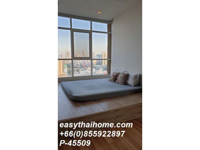 P-45509 วิวเมืองสวย! ไอดีโอ เวิร์ฟ ราชปรารภ - 2 ห้องนอน ใกล้ MRT! Line Id @easythaihome 085-592-2897