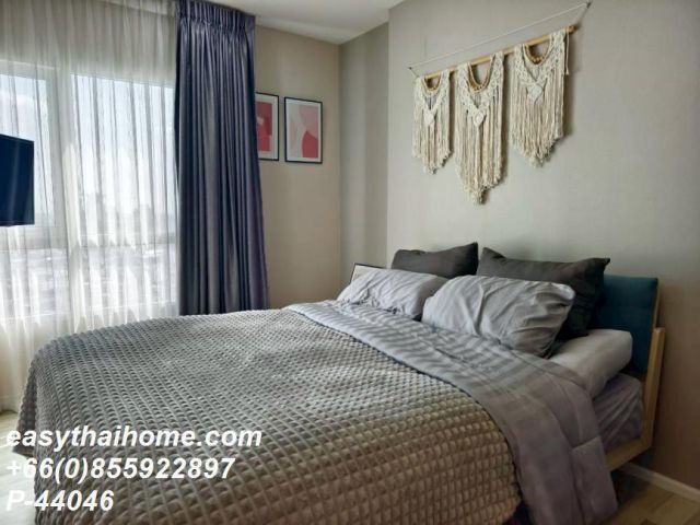 P-44046 วิวเมืองสวย! เดอะคีย์ สาทร-เจริญราษฎร์ 1 นอน Modern Style @ BTS สุรศักดิ์ 14.5k Line Id @easythaihome 085-592-2897