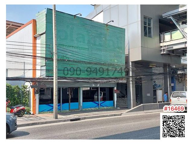 เช่า อาคารพาณิชย์(ตึกสีเขียว) ติดทางขึ้นลง สถานีรถไฟฟ้า BTS  สำโรง