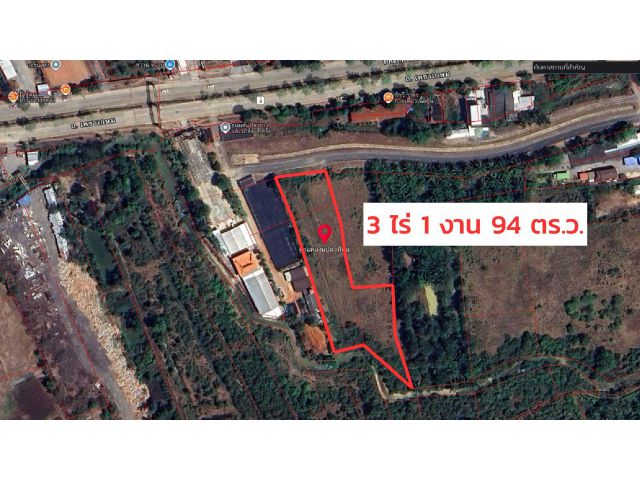 ขายที่ดินทำเลดี "ใกล้โรบินสันตรัง" 3 ไร่ 1 งาน 94 ตร.ว