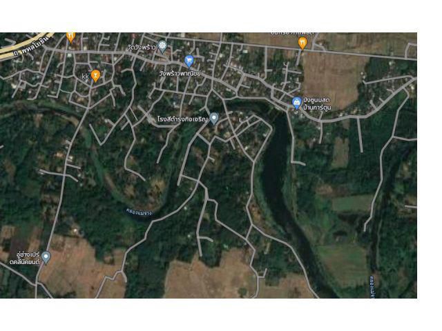 ขายที่ดินหน้าเขื่อนแม่น้ำจาง หน้ากว้างติดถนน 120 เมตร วิวสวย บรรยากาศดีมากๆ น้ำไม่ท่วม และน้ำไม่เคยแห้ง พายเรือลงเล่นได้