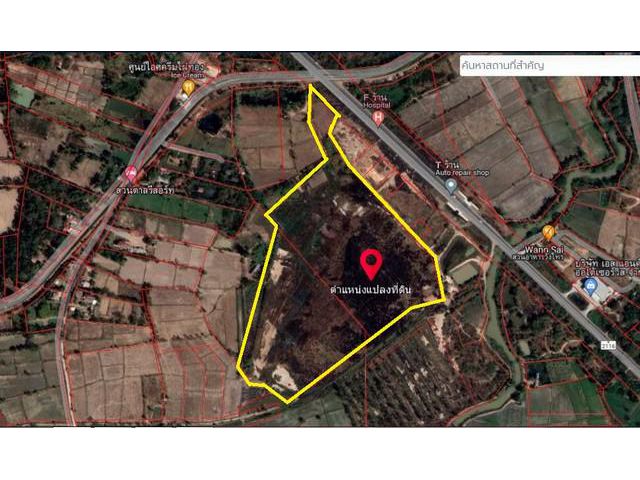 ขายที่ดิน 54-2-11ไร่ 35ล. ติดถนน 4เลน ต.ยางตลาด กาฬสินธุ์