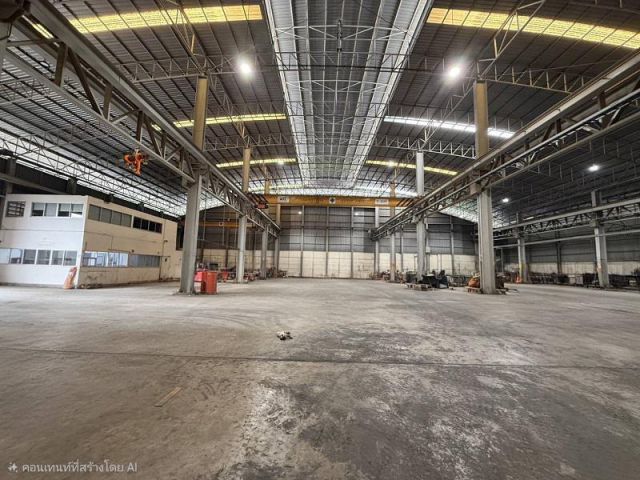 #ให้เช่าโรงงานบางปลา บางพลี สมุทรปราการ พื้นที่ 7ไร่ ขนาด 5600ตรม. สูง 10เมตร+พร้อมหม้อแปลง และ เครนอุตสาหกรรม