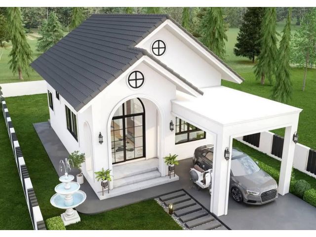 ขายบ้านใหม่ ใกล้โรงเรียนตันติ 101 ตารางวา ต.ไผ่จำศิล อ.วิเศษชัยชาญ จ.อ่างทอง