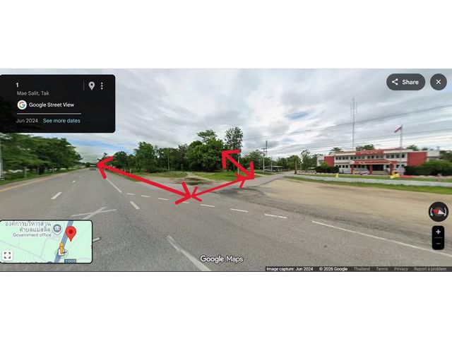 ขายที่ดิน3ไร่ 7.2ล. ติดถนน1พหลโนธิน ต.แม่สลิด บ้านตาก ตาก