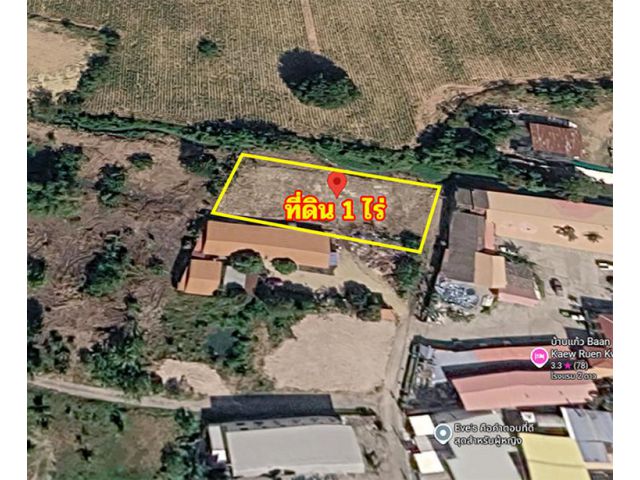 ขายที่ดิน 1 ไร่ ใกล้ถนนสุขุมวิท หนองปรือ บางละมุง ชลบุรี