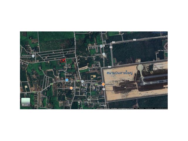ที่ดินสวยใกล้สนามบินหาดใหญ่ติดมุมถนนสองด้านเจ้าของขายเอง