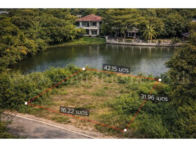 ที่ดินเปล่า ถมแล้ว 105.2 ตร.วา การ์เด้นลากูน่า ใกล้ทะเลสาบ
